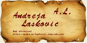 Andreja Lasković vizit kartica